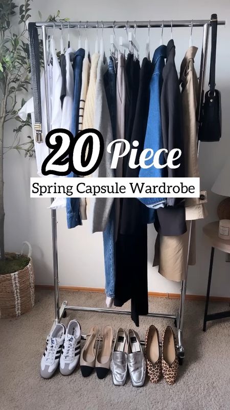 20 Piece Spring Capsule🖤 comment LINKS to have them sent to your DM’s! 

These are the pieces I reach for most when I’m trying to dress for the layers of Spring weather! ☀️☔️🌸They are a great starting foundation, and you don’t have to have EXACT PIECES, but similar is a great place to start! You will be able to create SEVERAL outfits for different occasions 🙌🏻 and feel GREAT!

White tee- choose you favorite neckline
Black tee- love this slightly cropped version
White Button-up 
Denim Shirt
Striped Sweater
Cardigan - pick a fun color! 
Cashmere Sweater -a good neutral will serve you well!
Straight Leg denim - medium wash is most versatile 
Light Trousers
Black Trousers
Black dress OR skirt
Denim Jacket- Any Style You prefer!
Black blazer
Trench Coat
Black Belt 
Black Bag - love this @austinandfowler bag!! 
Sneakers- low profile is your best bet
Neutral heel 
Loafers - Black, White, brown or metallic
Flats- love leopard, but a neutral or red would  be fun! 

All pieces are linked exact or similar!  I can only link 16 🙈 so let me know if you need a link I missed😉

#capsulewardrobe #capsulecloset #capsule #capsulewardrobechallenge #springcapsule #springcapsulewardrobe #wardrobeessentials #wardrobeessential #springessentials #springwardrobe  #springoutfit #springoutfits #springoutfitinspo #capsulewardrobeblogger #minimalwardrobe #minimalstyle #minimaloutfit #minimalstyledaily #minimalstyleblogger #springoutfitinspo #fashionvideos #fashionvideo #fashiontips #styletips #styketipsforwomen #over40 #over40style #over50 #over50influencer 

#LTKstyletip #LTKSeasonal #LTKover40