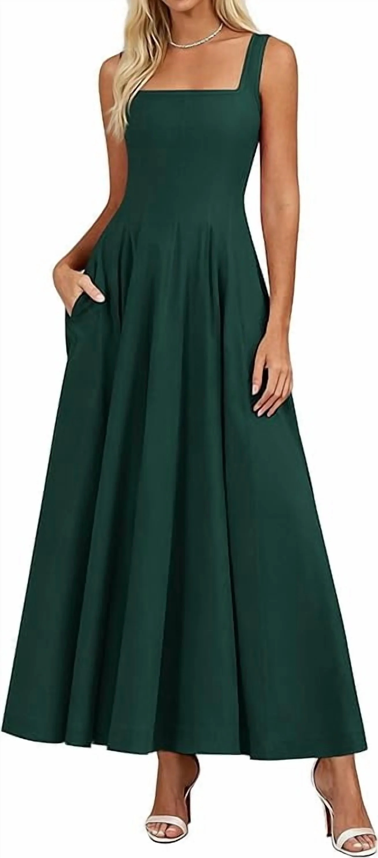 PRETTYGARDEN Cocktail Dresses for Women Formal Summer Sleeveless A Line Long Flowy Spring Wedding... | Walmart (US)