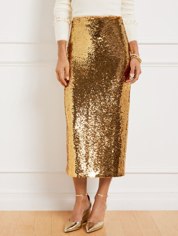 Sequin Pencil Skirt | Talbots