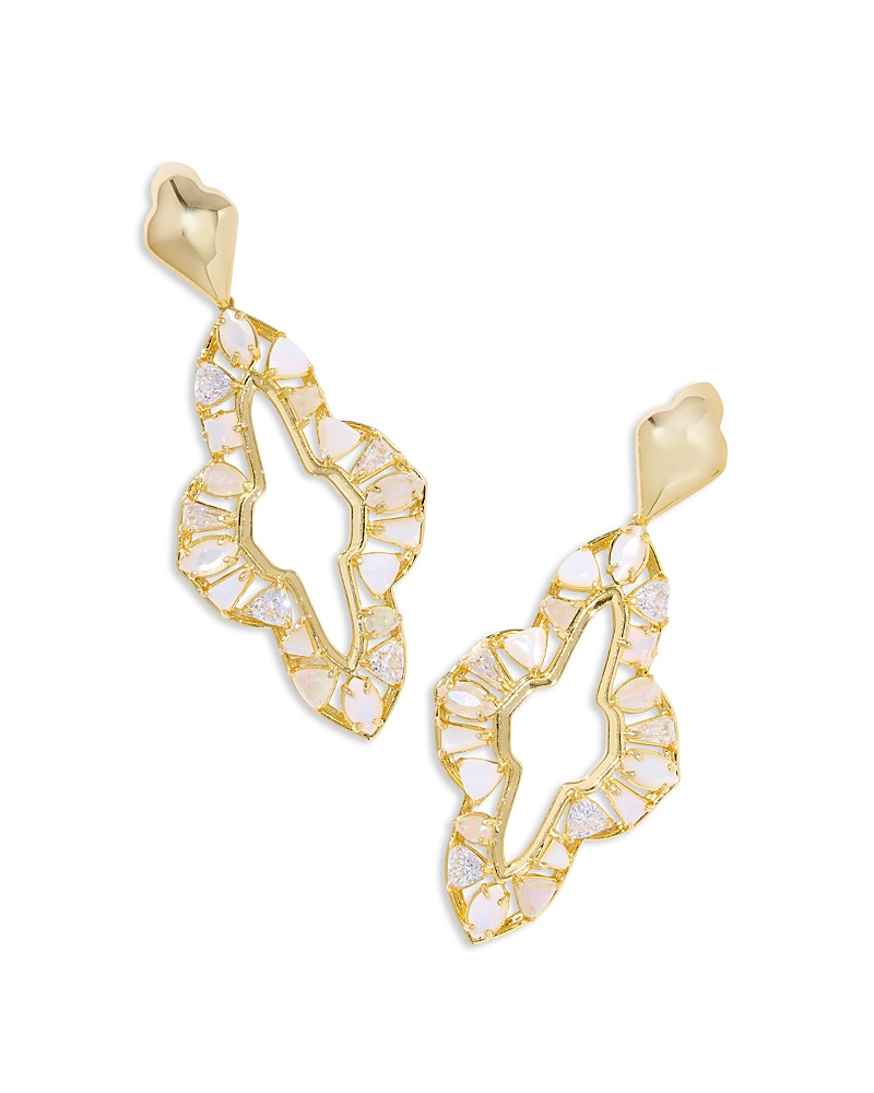 Kendra Scott Abbie Stone Open Frame Statement Earrings | Bloomingdale's (US)
