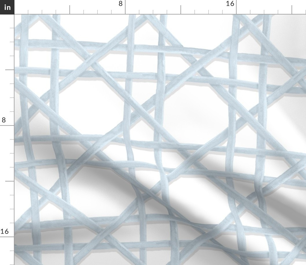 Marge in SOFT BLUE on white copy Fabric bydanika_herrick | Spoonflower