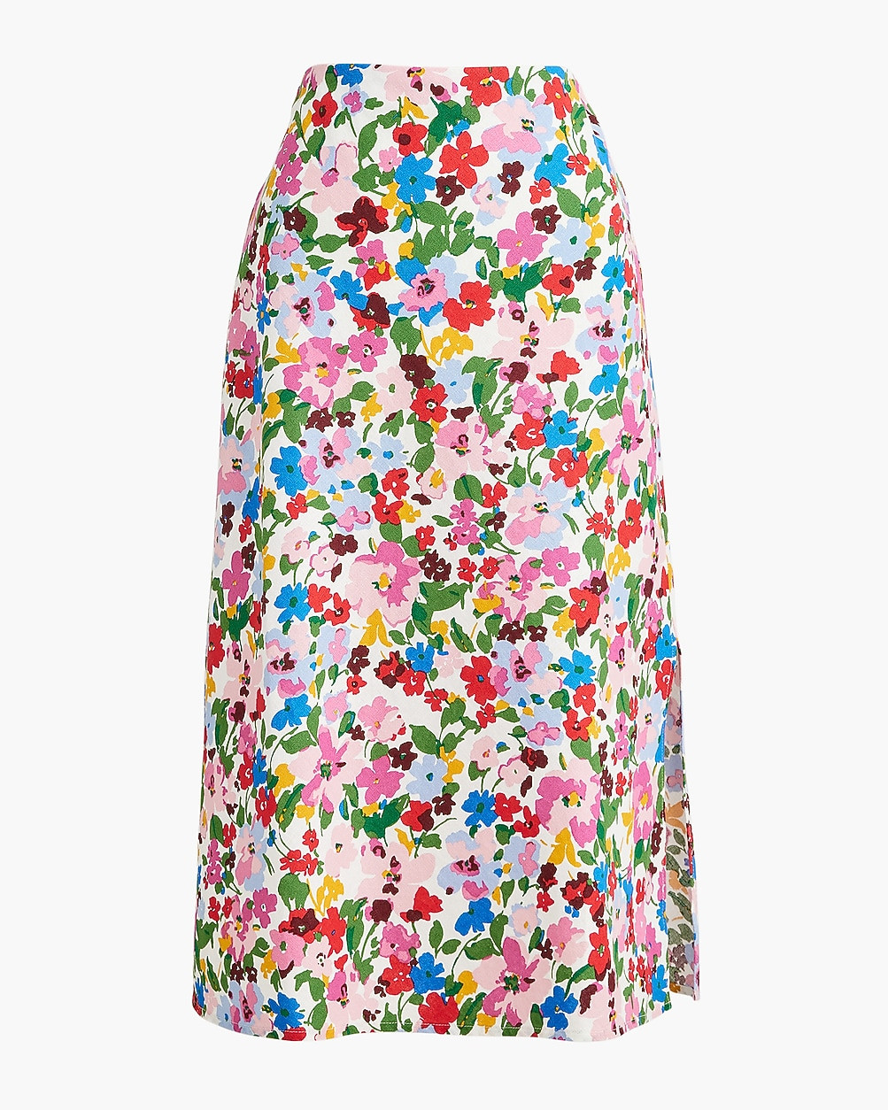 Linen-blend midi skirt | J.Crew Factory