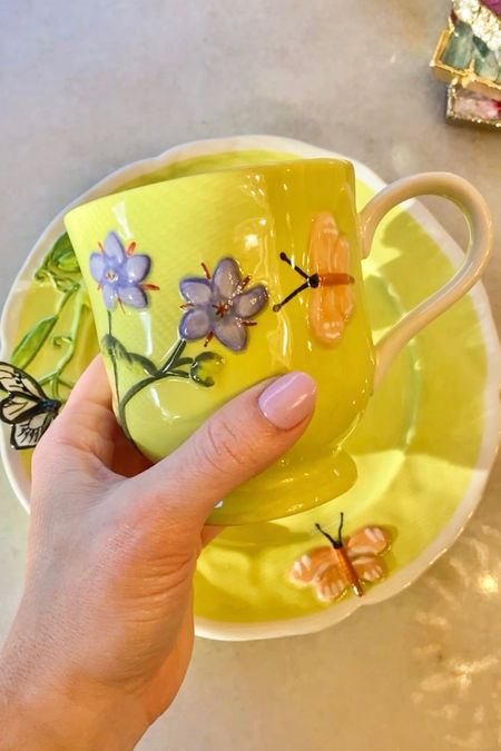 Spring home. Anthropologie mug. Flower mug. Easter decor. 

#LTKhome #LTKFind #LTKSeasonal