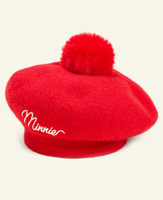 Disney | Macy's Minnie Mouse Pom-Pom Beret Hat, Macy's Exclusive | Macy's