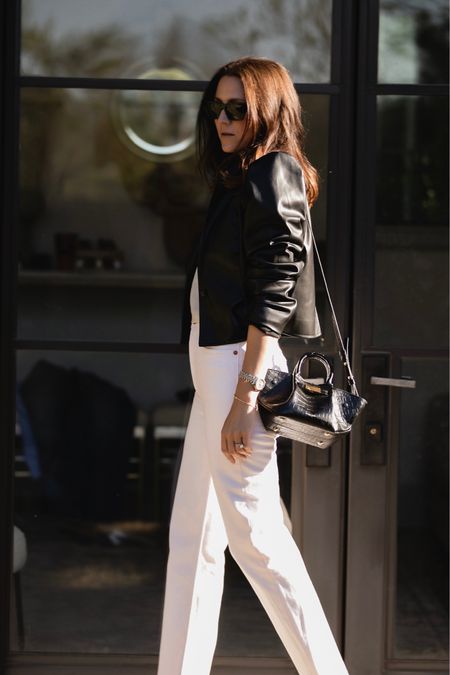 Black and white outfit idea for fall 

#LTKover40 #LTKstyletip #LTKitbag
