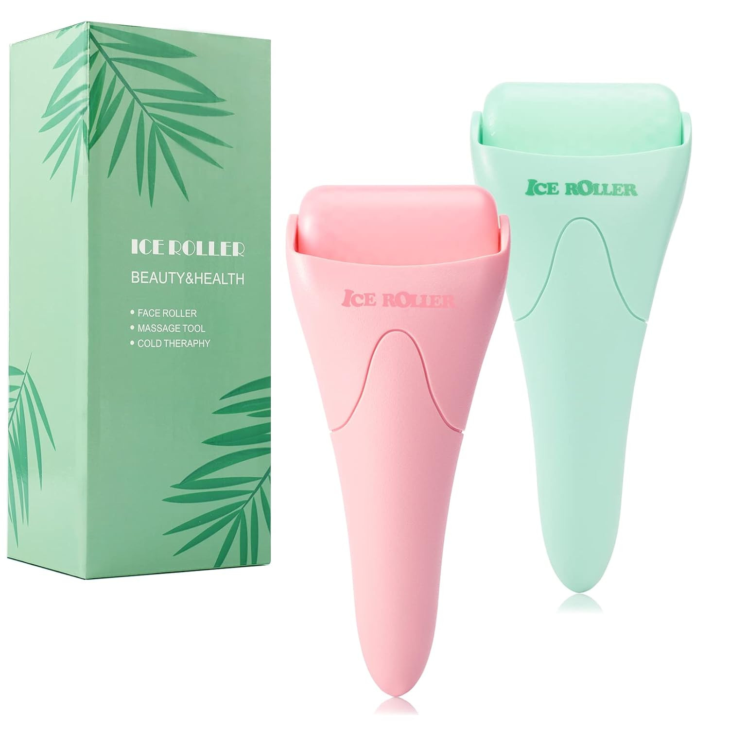 2 PACK Ice Roller for Face and Body Massage, Facial Roller Skin Care Tool for Reduce Wrinkles and... | Amazon (US)