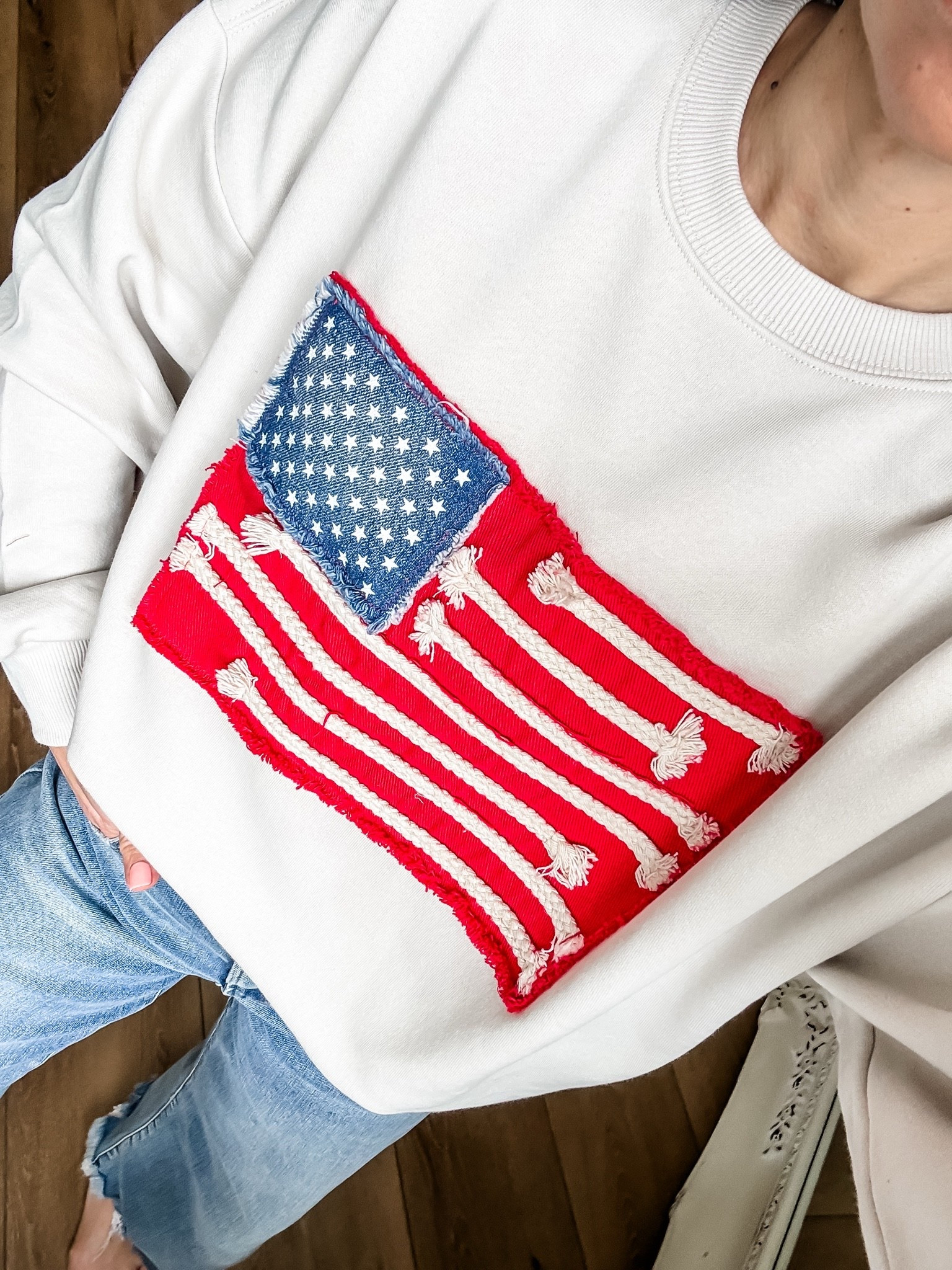 Flag sweatshirt small. Target style. Target fashion.

#LTKOver40
