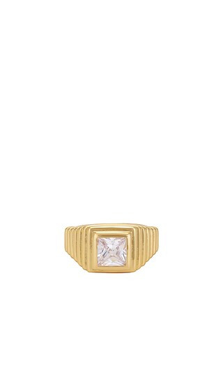Signet Stone Ring in Gold | Revolve Clothing (Global)