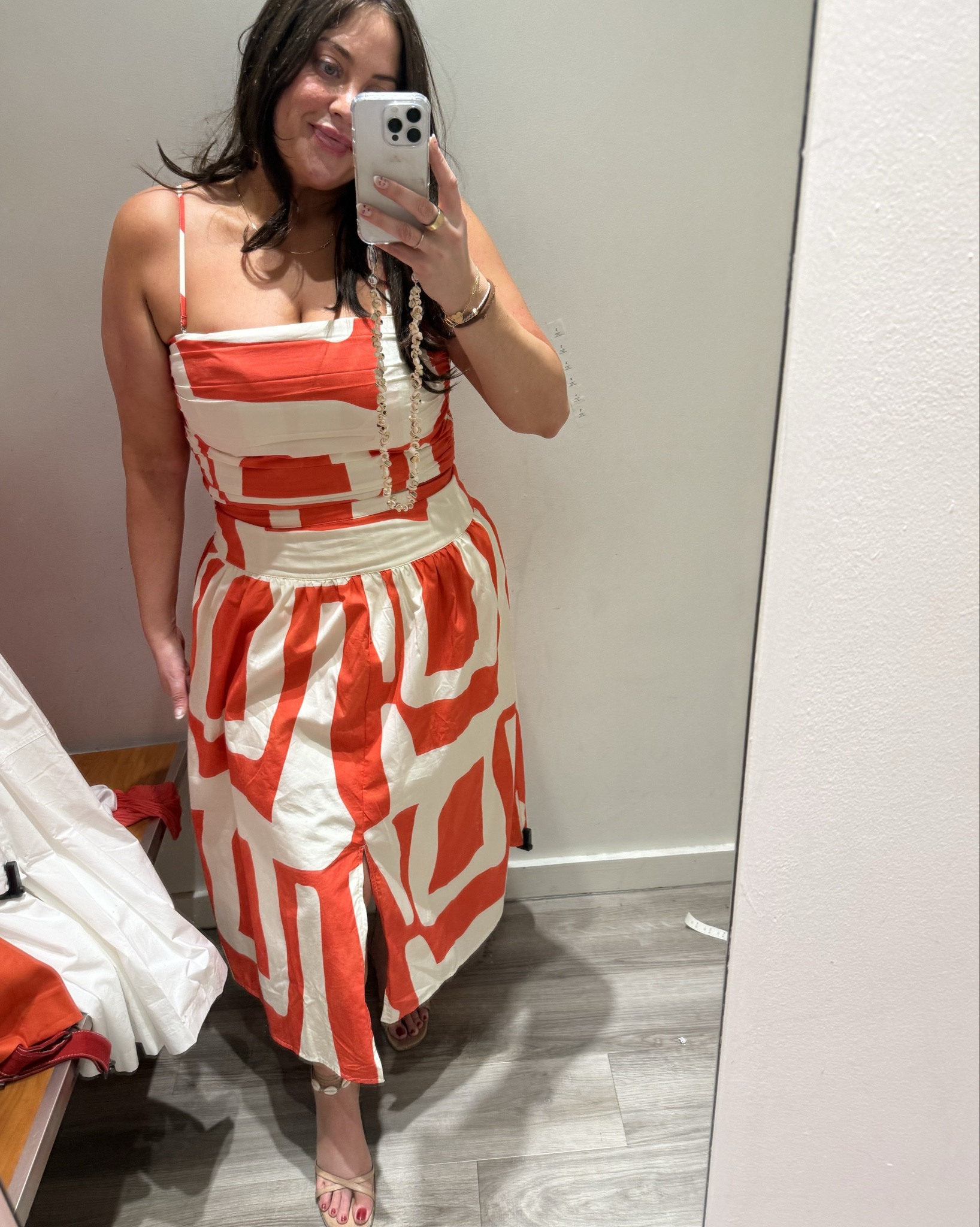 Adorable little matching set from Banana Republic Factory. The skirt is lined but in a nice wrinkle-less poplin. Comes in many colors and prints. Has pockets. Slit is in front but not high and is nice for hotter weather.  Skirt be paired with basjc tank or tee and top can be paired with multiple bottoms, like jeans. I sized up in skirt as the waist runs a little small. Top I sized down do I could have a bra-less option. Banana Republic factory has some great options at great prices. I bought this set, considering others! 

#LTKFindsUnder100 #LTKSeasonal #LTKMidsize