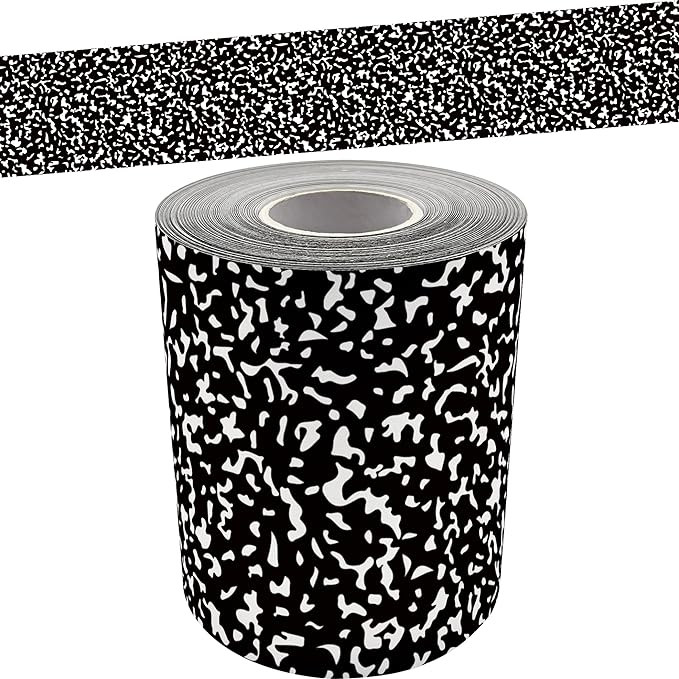Teacher Created Resources Composition Straight Rolled Border Trim - 50ft - Decorate Bulletin Boar... | Amazon (US)