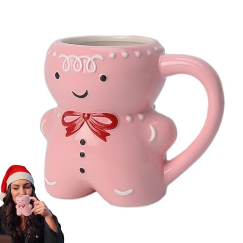 Pink Gingerbread Mug - Christmas Gingerbread Shaped Coffee Mug Decorations - Cute Christmas Mugs with Mug Handle - Gifts | Amazon (CA)