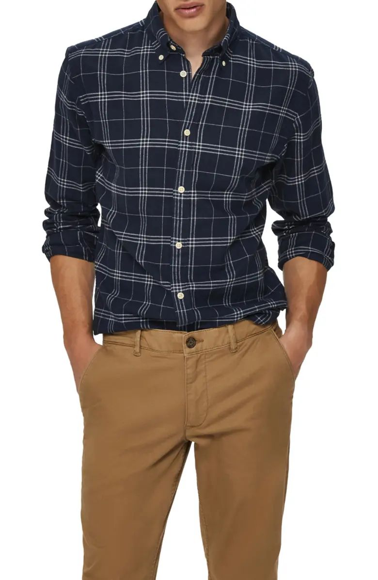 Slim Fit Plaid Flannel Button-Down Shirt | Nordstrom | Nordstrom Canada
