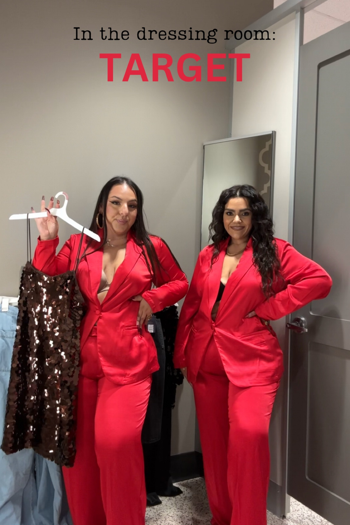 In the dressing room TryOn at Target 

#LTKHoliday #LTKover40 #LTKfindsunder50