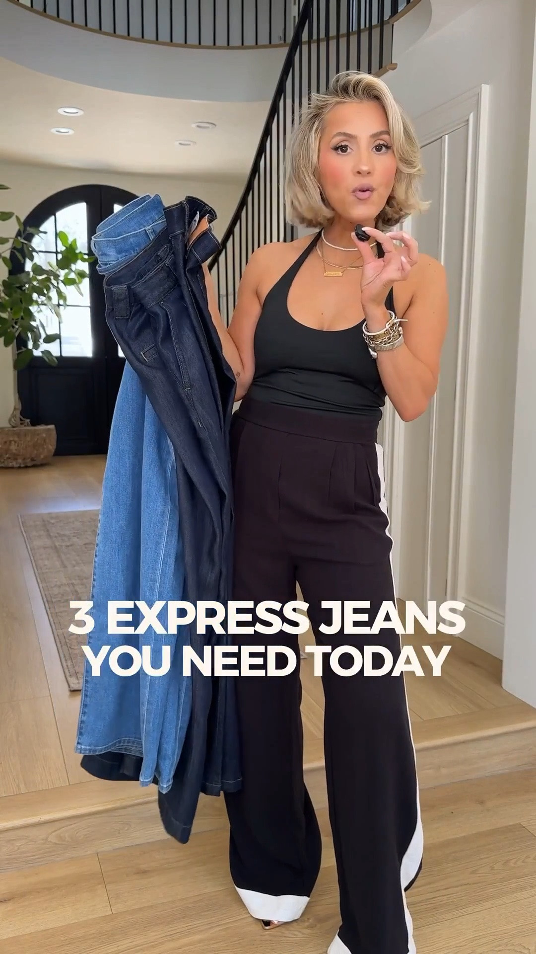 3 @express jeans you need RIGHT NOW 🤌🏼🙊 I love denim that I can easily dress up or down 👏🏼 #DresstoExpress #ExpressPartner 

Size 4 regular in jeans
XS in tops

#LTKgrwm #LTKootd #LTKU