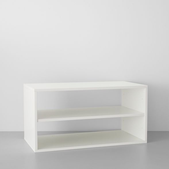 Two Shelf Horizontal Cube White - Made By Design™ | Target