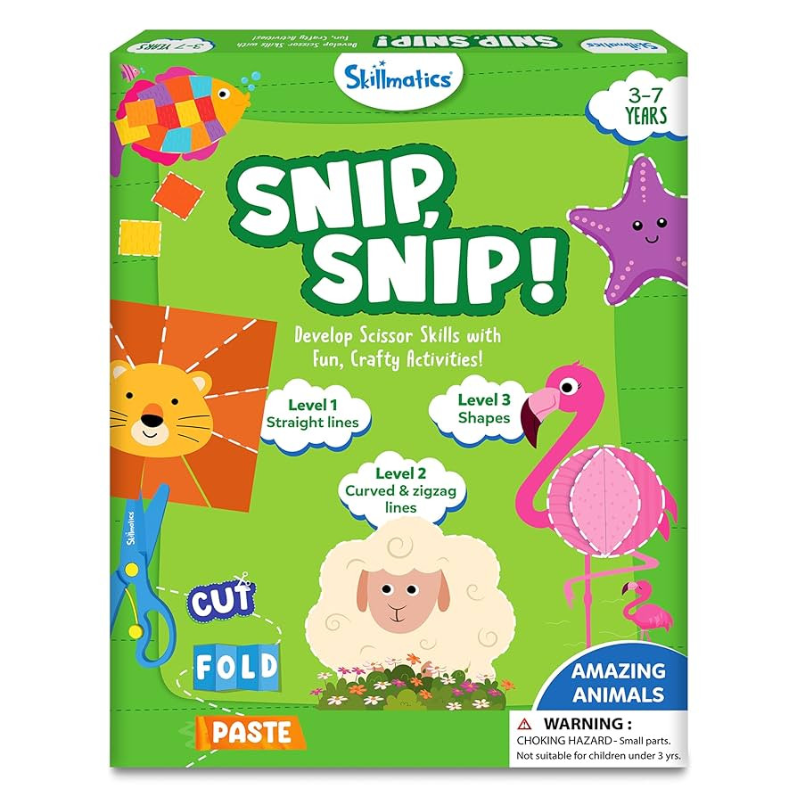 Skillmatics Scissor Skills Activity Book - Snip Snip, 25 Fun Cutting & Creative Activities for Pr... | Amazon (US)