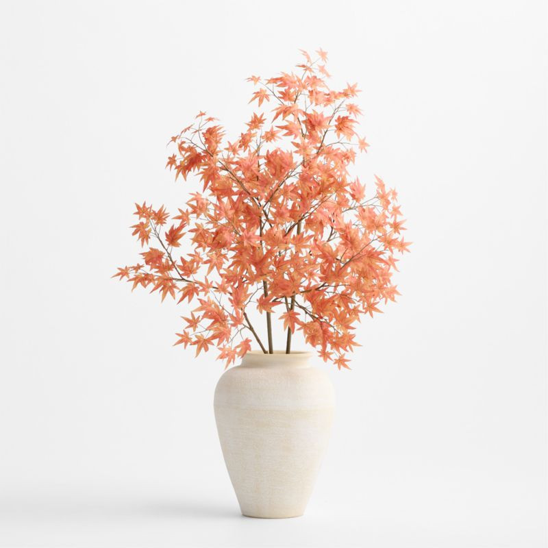 Faux Orange Japanese Maple Branch 52 | Crate & Barrel