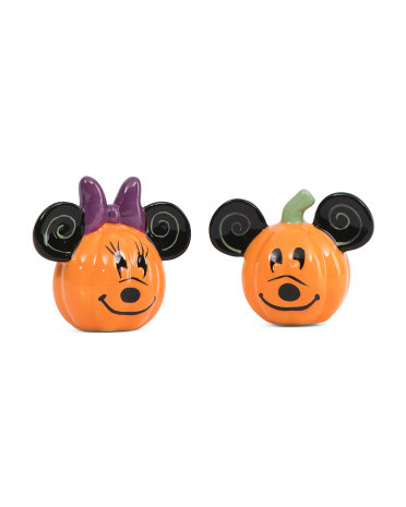 Mickey And Minnie Jack-O-Lantern Salt And Pepper Shakers | TJ Maxx