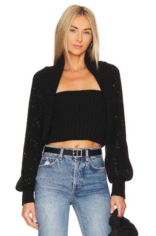 Autumn Cashmere Sequin Shrug in Jet Combo from Revolve.com | Revolve Clothing (Global)