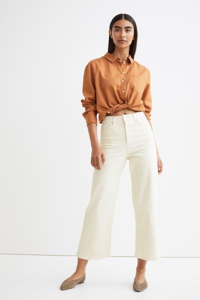 Wide High Ankle Jeans | H&M (US + CA)