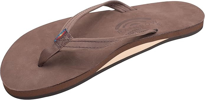 Rainbow Sandals Women's Single Layer Leather Sandal Narrow Strap | Amazon (US)