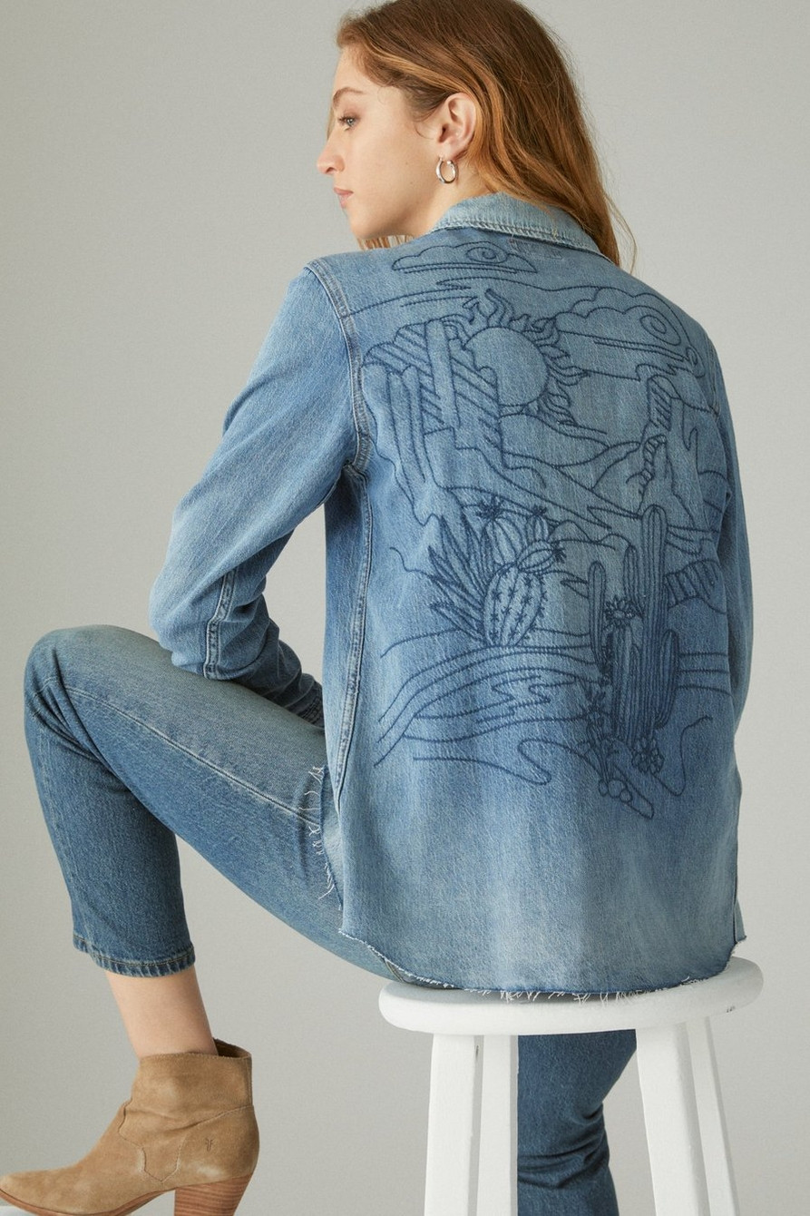 lucky legend western embroidered shirt | Lucky Brand