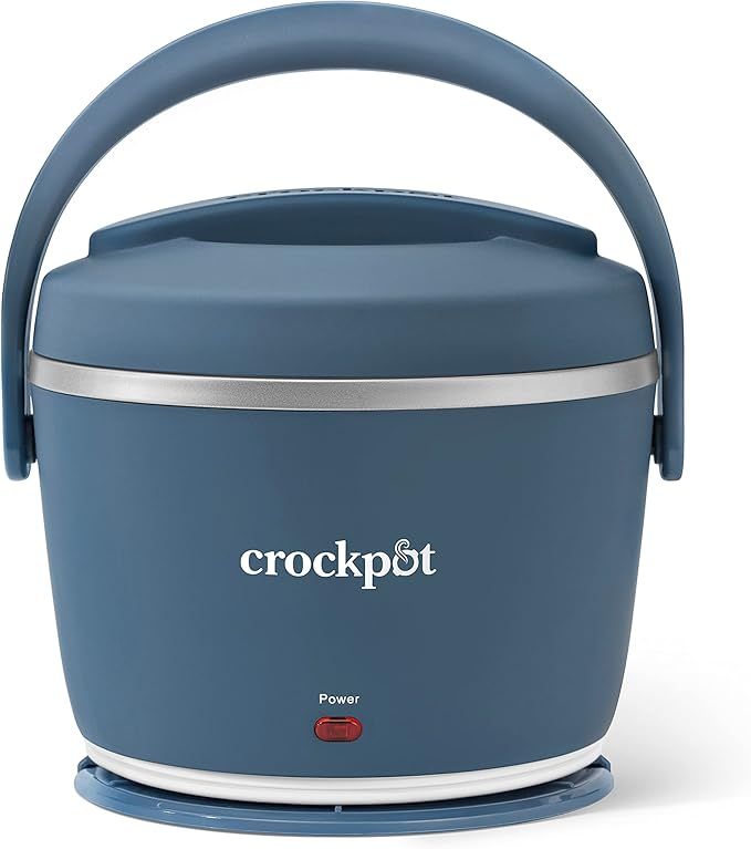 Crockpot Electric Lunch Box, Portable Food Warmer for On-the-Go, 20-Ounce, Faded Blue | Amazon (US)