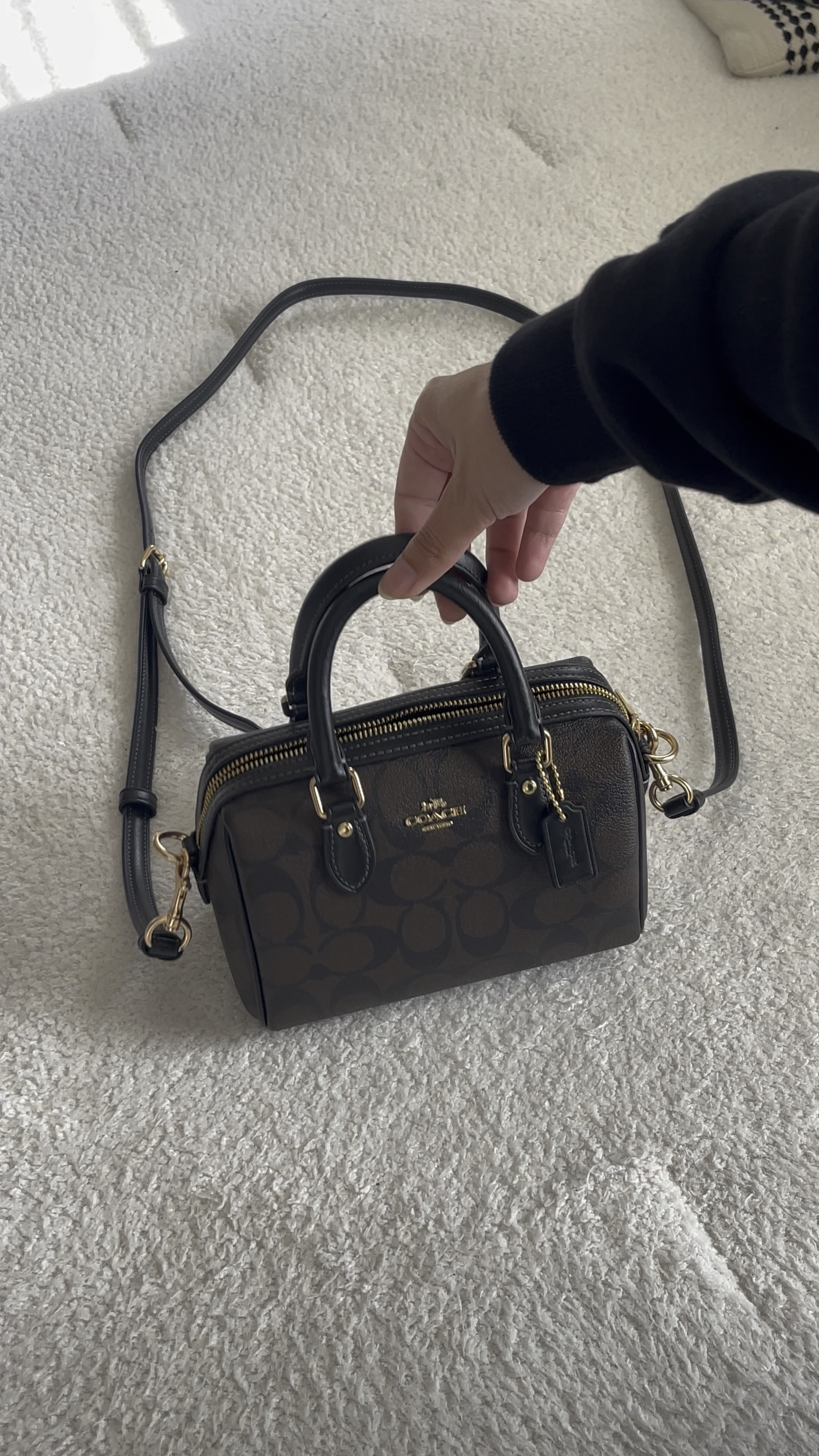 Mini Brown Coach Bag 

#LTKGiftGuide #LTKSeasonal #LTKsalealert
