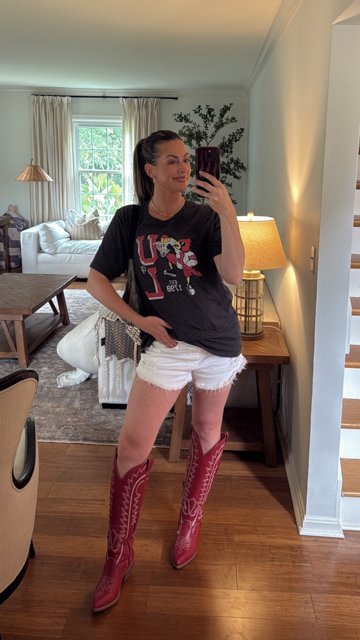 University of Louisville Game Day. 🏈🤍

#LTKFindsUnder100 #LTKShoeCrush #LTKStyleTip