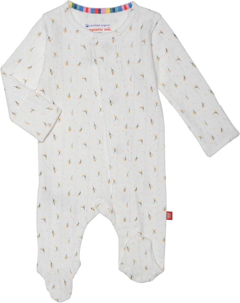 Magnetic Me 100% Organic Cotton Magnetic Baby Footie Pajamas | Super Soft Organic Cotton Fabric |... | Amazon (US)