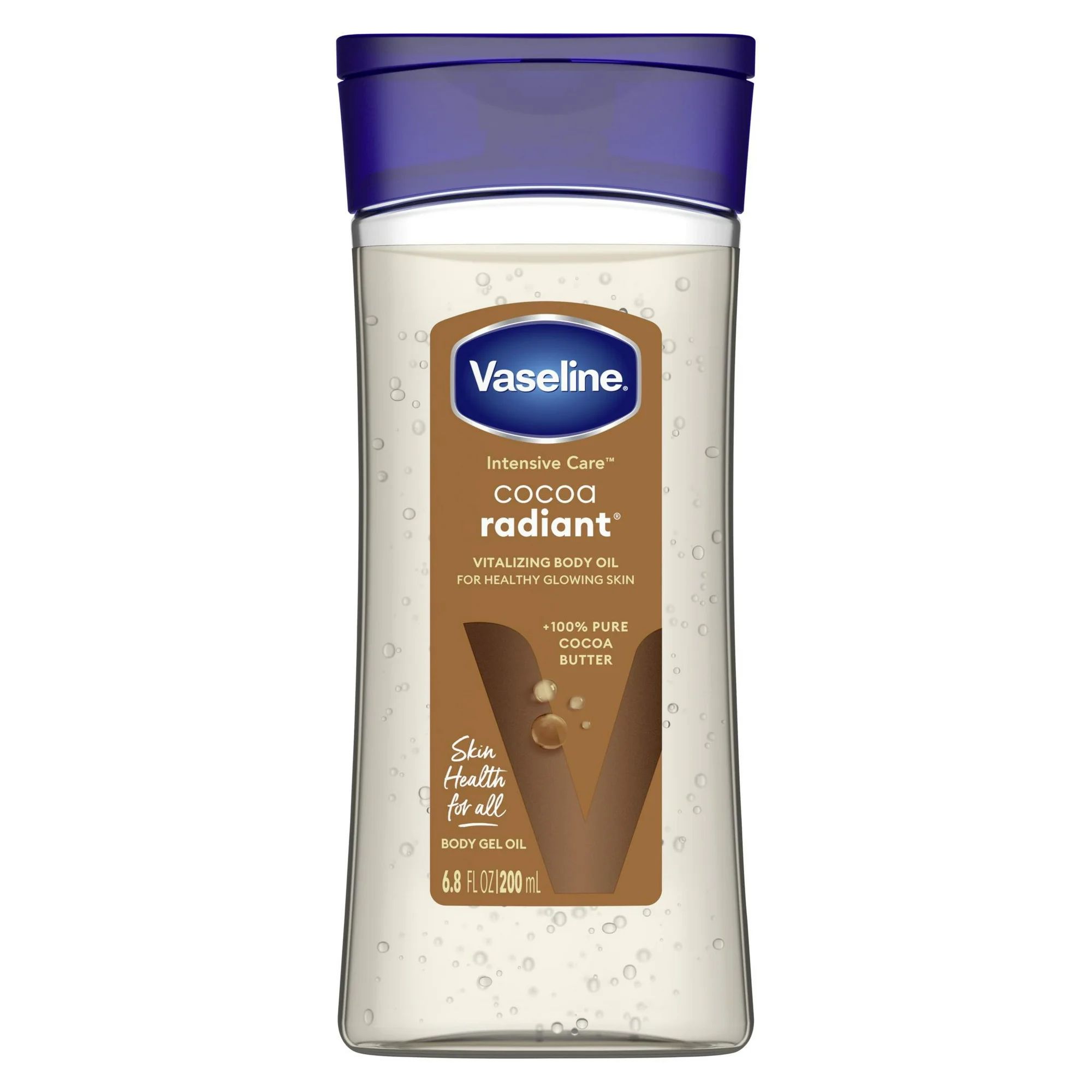 Vaseline Intensive Care Radiant Body Oil Gel with Cocoa Butter for Dry Skin, 6.8 fl oz | Walmart (US)