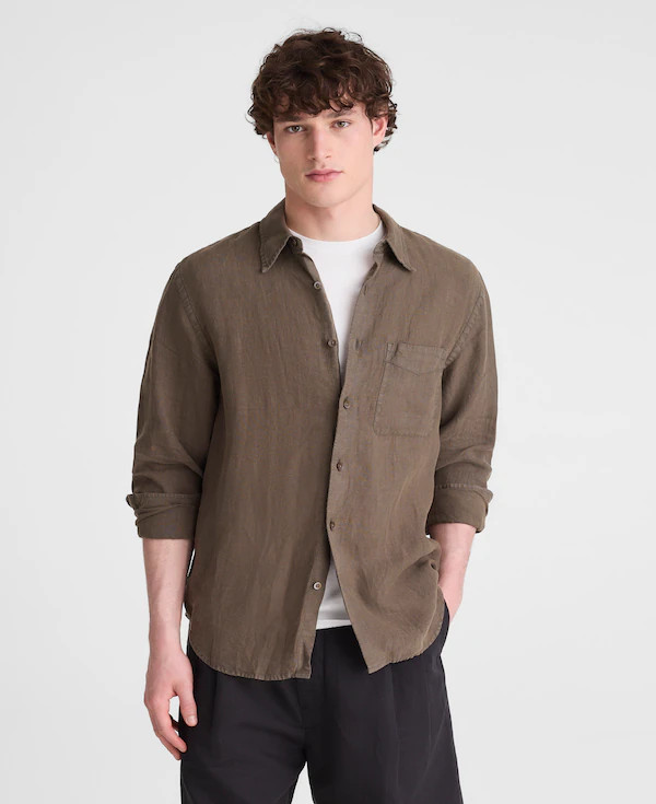 Button-Up Shirt in Linen | Madewell