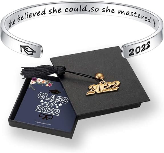 M MOOHAM Graduation Gifts for Her Him 2022, Inspirational Graduation Bracelets Class of 2022 High... | Amazon (US)