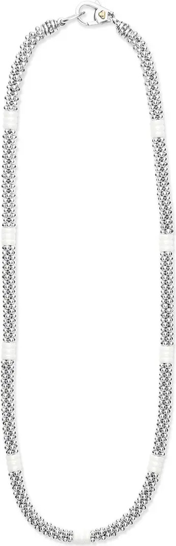 LAGOS White Caviar Ceramic Collar Necklace | Nordstrom | Nordstrom
