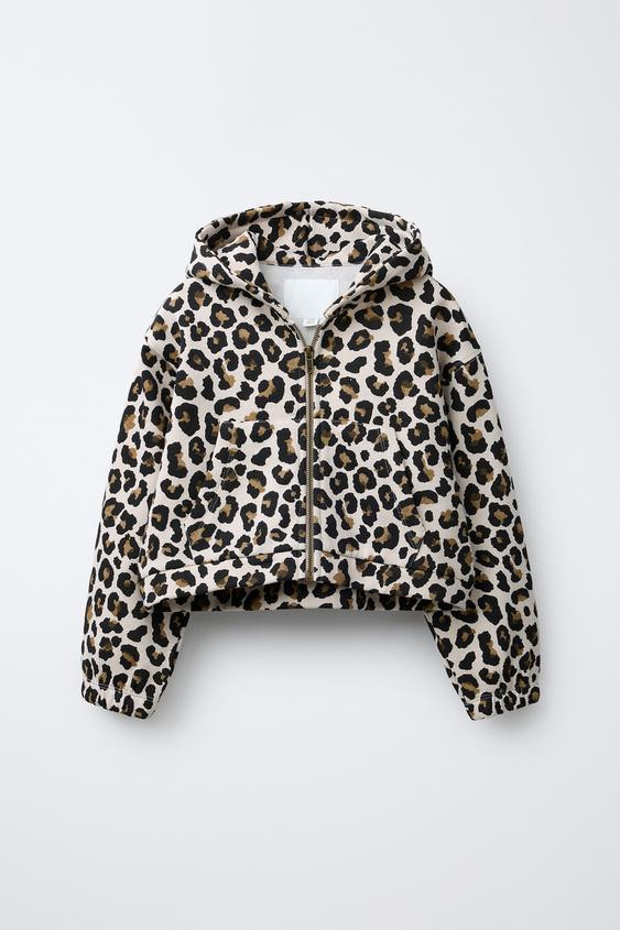 ANIMAL PRINT HOODIE | Zara US