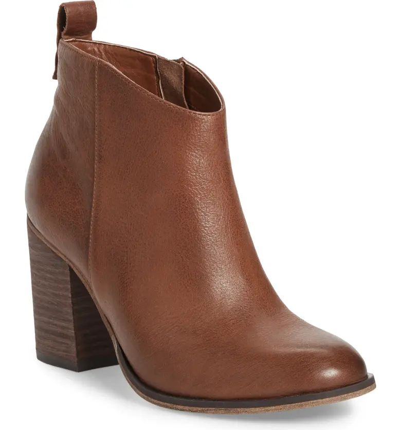 BP Lance Leather Block Heel Bootie | Nordstrom Rack