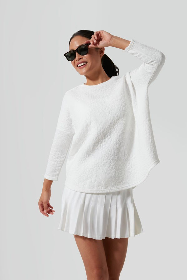 Fleur Quilted Crewneck Pullover | Tuckernuck (US)
