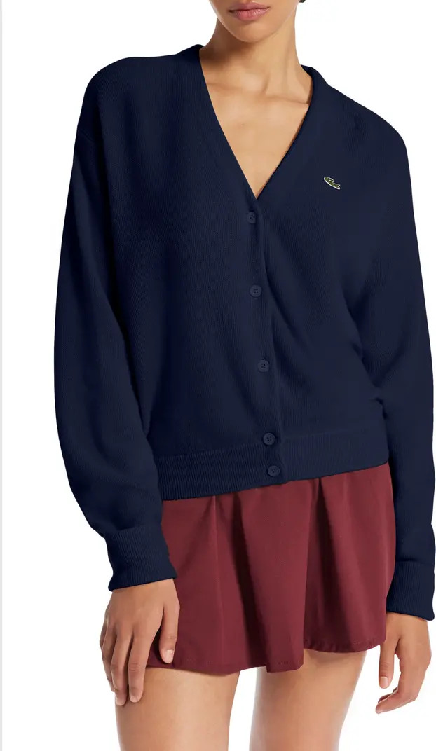 Lacoste Cashmere Blend Cardigan | Nordstrom | Nordstrom