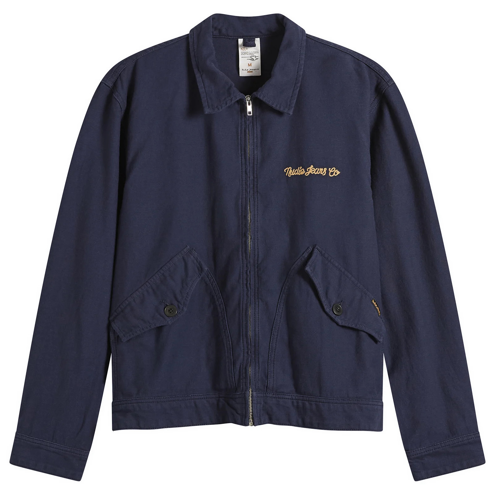 Nudie Jeans Co Men's Blake Zip Jacket in Navy, Size X-Large | END. Clothing