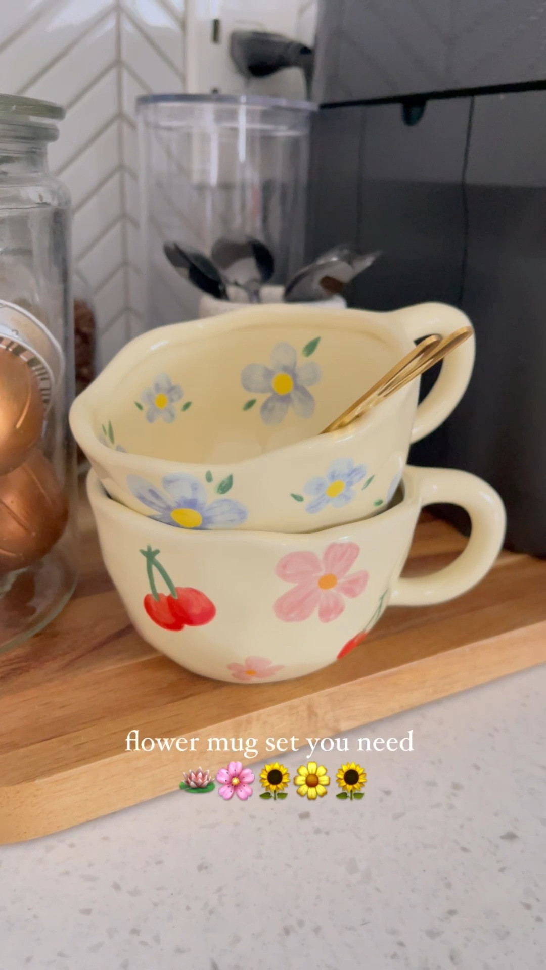The flower coffee mug set you need! 

Amazon haul 
Spring sale 
Home finds 
Coffee mug sets 
Coffee station 
Easter 

#LTKWatchNow #LTKSpringSale #LTKSaleAlert