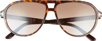 TOM FORD Jeffrey 59mm Gradient Pilot Sunglasses | Nordstromrack | Nordstrom Rack