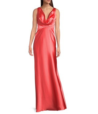 Vince Camuto Satin Cowl Neck Sleeveless Maxi Dress | Dillard's | Dillard's
