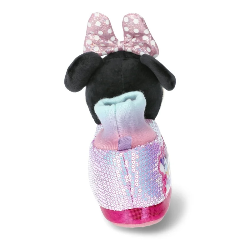 Disney Minnie Mouse Toddler Girls Minnie Mouse Slippers, Sizes 7/8-5/6 | Walmart (US)