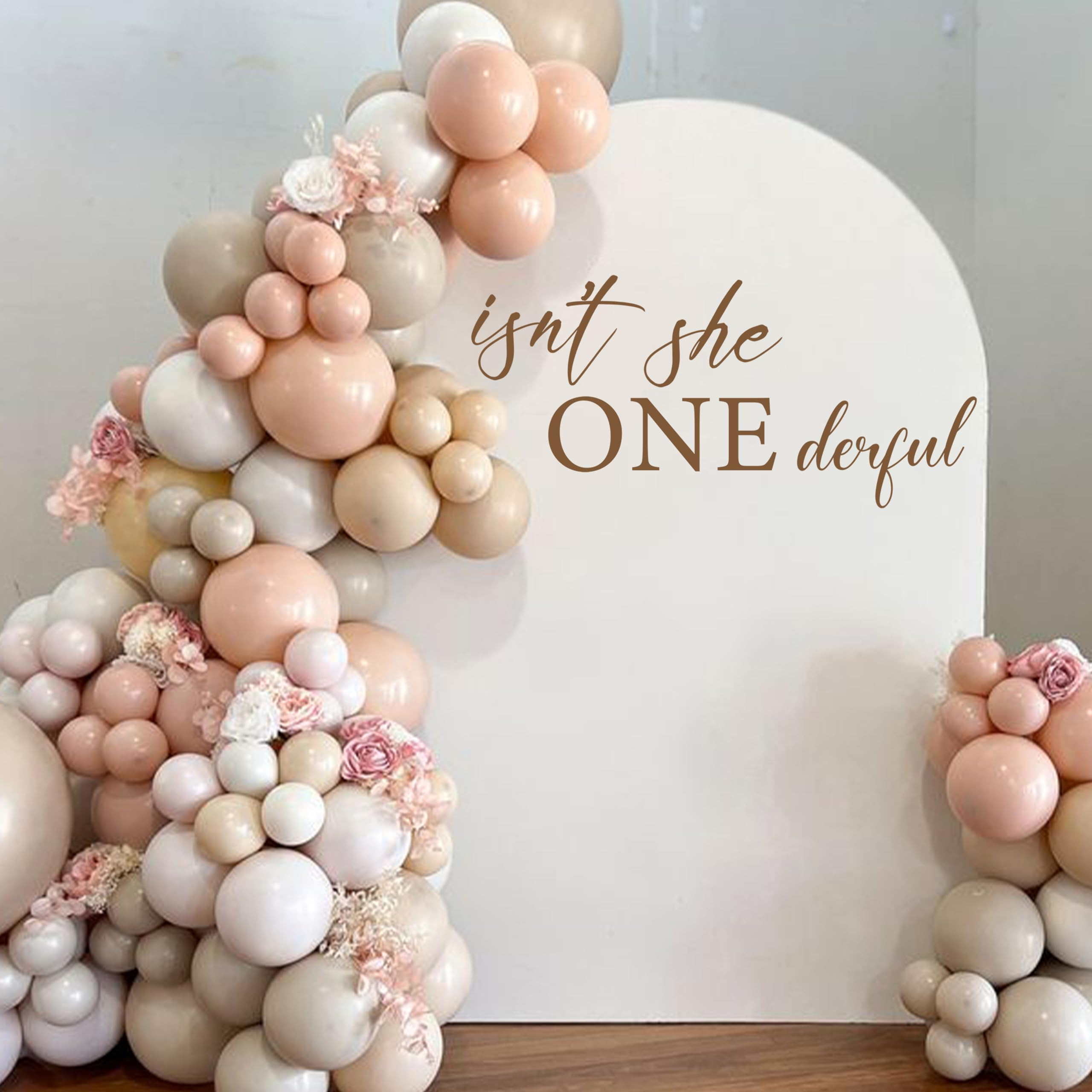 Isn't She Onederful Decal - Sweet One Birthday Decorations for First Birthday Party, Anniversary,... | Amazon (US)