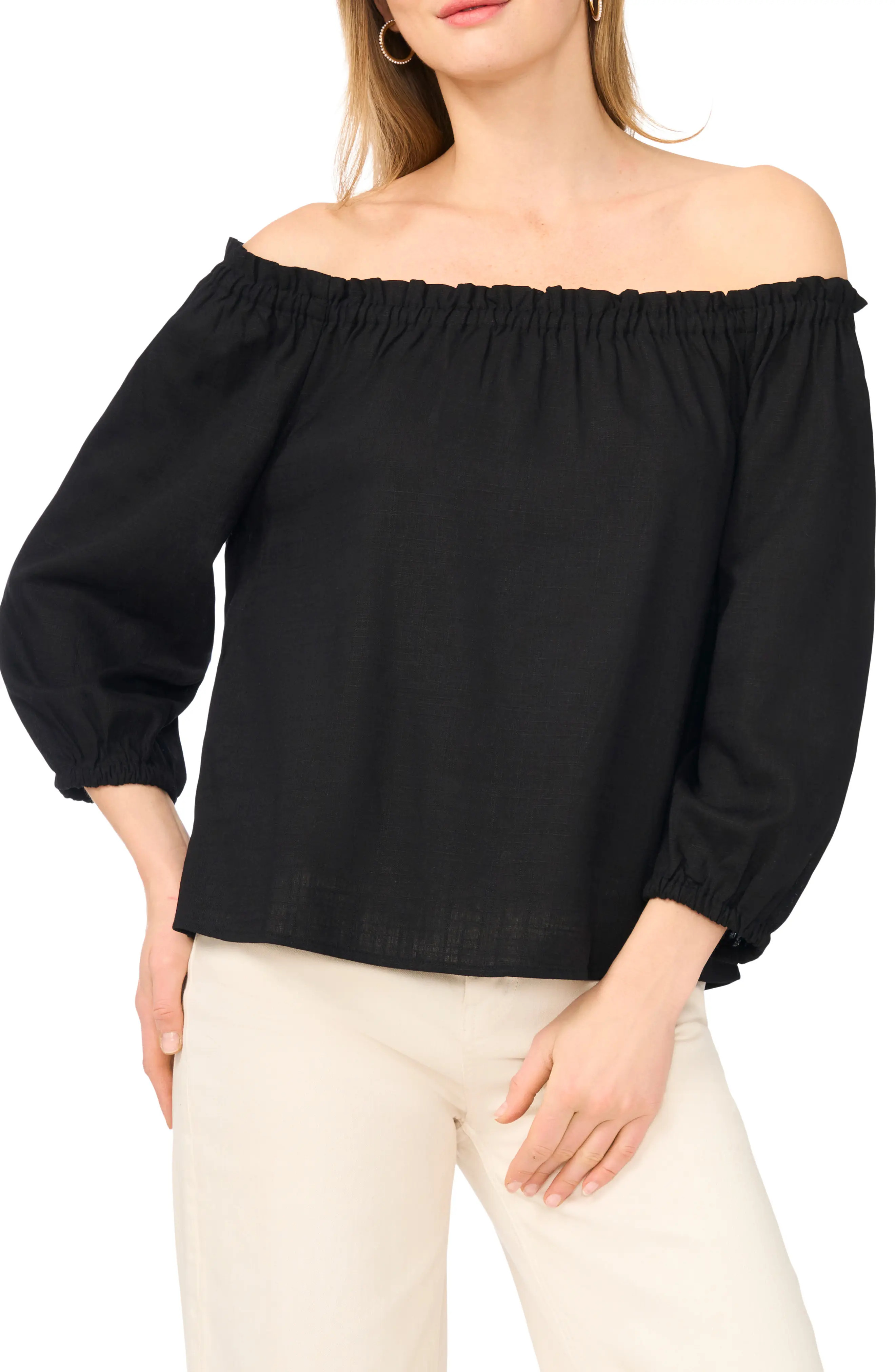 Off the Shoulder Puff Sleeve Top (Women) | Nordstromrack | Nordstrom Rack