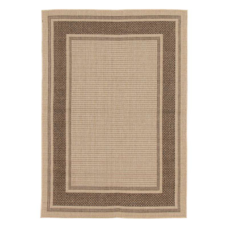 (E212) Santorini Cayden Natural Woven Indoor & Outdoor Area Rug, 5x7 | At Home