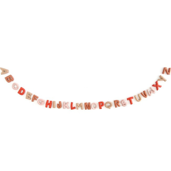 Alphabet Boho Felt Garland | Maisonette
