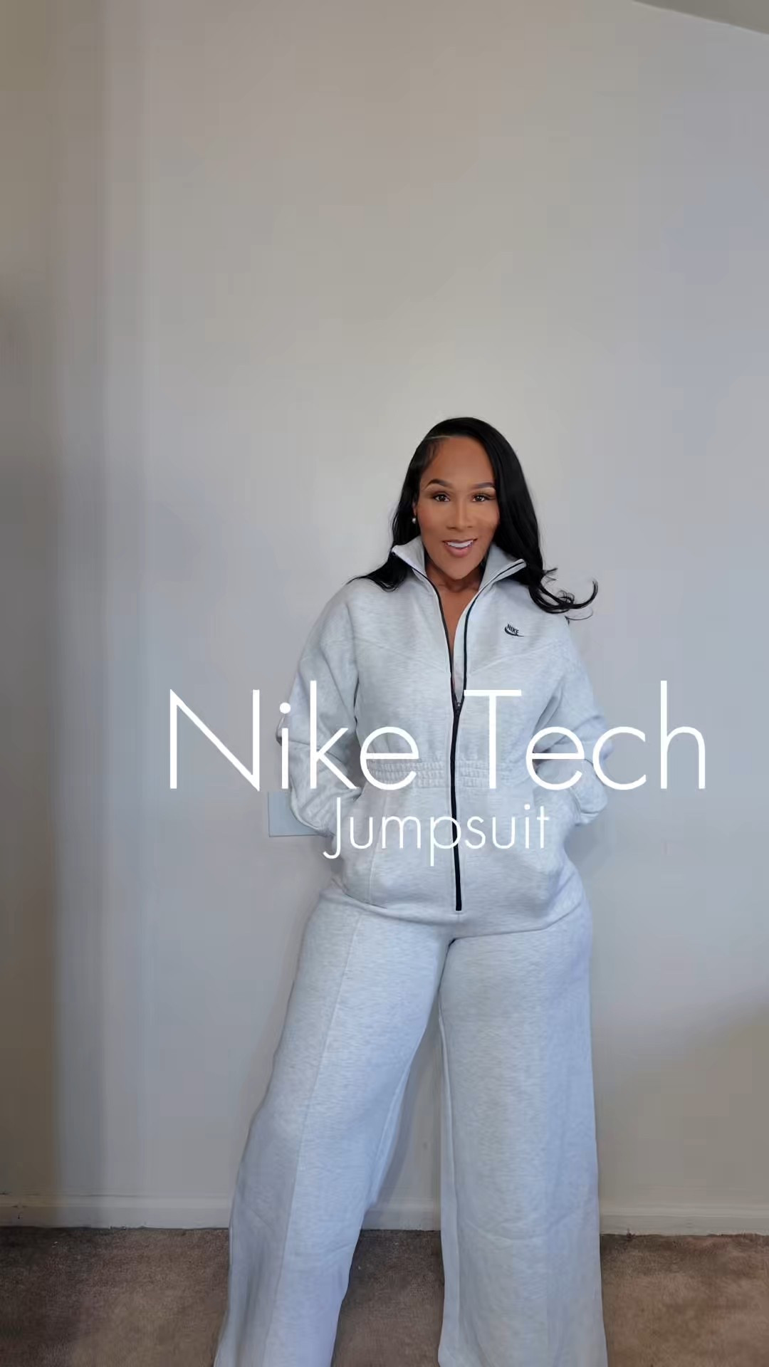 Nike did their big one with this jumpsuit 🖤 and it comes in black too. 

I’m 5’7 | 185lbs | Medium 

#LTKActive #LTKStyleTip #LTKWatchNow