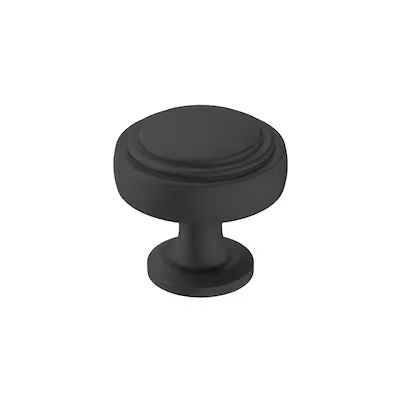 Amerock Winsome 1.25-in Matte Black Round Traditional Cabinet Knob Lowes.com | Lowe's