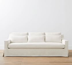 York Slope Arm Deep Seat Slipcovered Sofa (60"-108") | Pottery Barn (US)